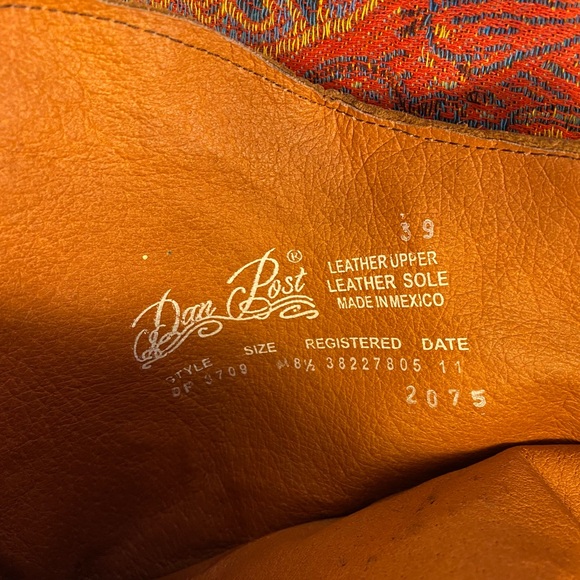 DAN POST WOMEN'S JILTED KNEE HIGH WESTERN BOOTS - Picture 4 of 7